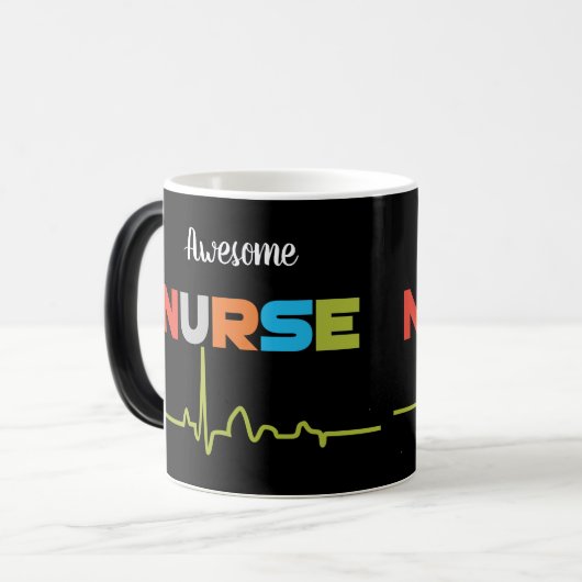 Nurse Phantastisch Fun Letters Black Tasse (Vorderseite Links)
