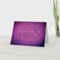 Nurse Pink Glitzer Danke, dass Sie Lila schätzen
