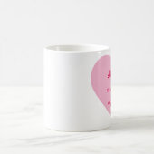 Nurse Pink Heart Design Kaffeetasse (Mittel)