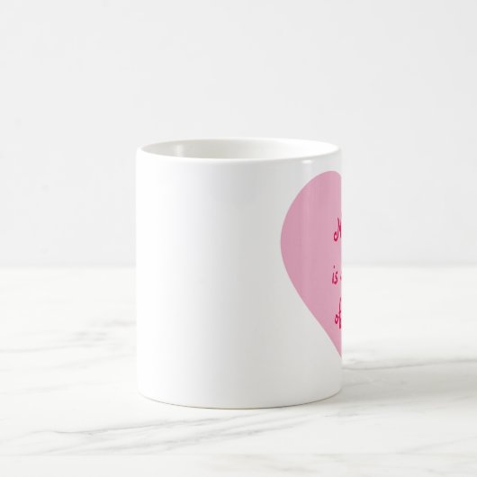 Nurse Pink Heart Design Kaffeetasse (Mittel)