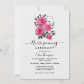 Nurse Pinning Ceremony Invitation | RN BSN Graduat Einladung (Vorderseite)