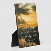 Nurse Plaque mit inspirierendem Zitat Fotoplatte (Seite)