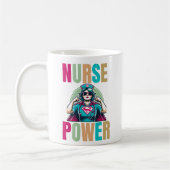 NURSE POWER KAFFEETASSE (Links)