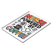 Nurse Powered by Coffee Notizblock (Linke Seite)