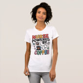 Nurse Powered by Coffee T-Shirt (Vorne ganz)
