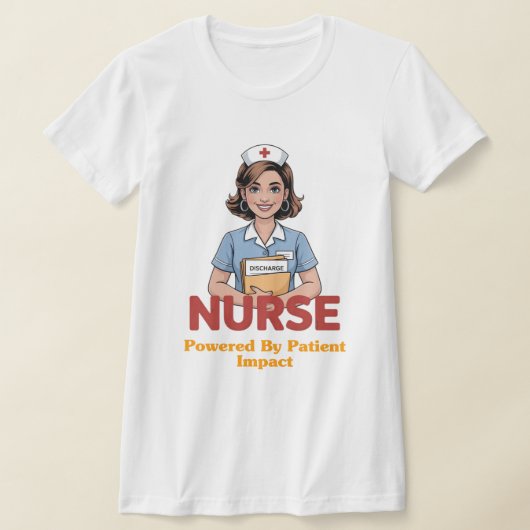 Nurse Powered by Coffee T-shirt (Ablage )