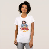 Nurse Powered by Coffee T-shirt (Vorne ganz)