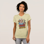 Nurse Powered by Coffee T-shirt (Vorne ganz)