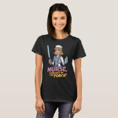 Nurse Powered by the Force  T-Shirt (Vorne ganz)
