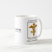 Nurse Practitioner Abschluss Herzlichen Glückwunsc Kaffeetasse (VorderseiteRechts)
