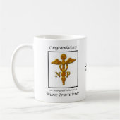 Nurse Practitioner Abschluss Herzlichen Glückwunsc Kaffeetasse (Links)