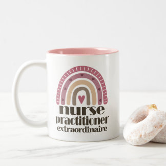 Nurse Practitioner Appreciation rainbow Zweifarbige Tasse