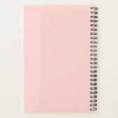 Nurse Practitioner Blush Pink Black Script Name Planer (Rückseite)