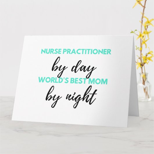 Nurse Practitioner By Day World ist die beste Mama Karte (Gelbe Blume)