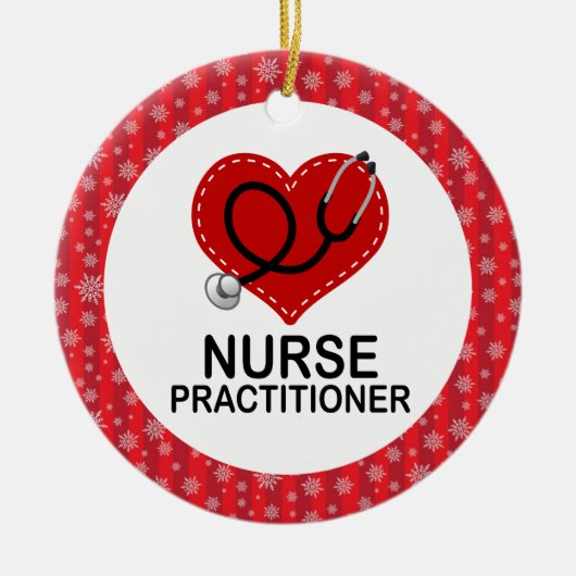 Nurse Practitioner Christmas Gift Ornament (Vorne)