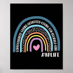 Nurse Practitioner Compassionate Gekümmert Poster