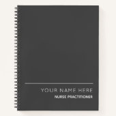 Nurse Practitioner Custom Spiral Notebook Notizblock (Vorderseite)