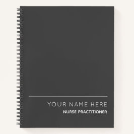 Nurse Practitioner Custom Spiral Notebook Notizblock