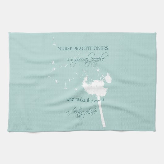 Nurse Practitioner Dandelion Geschirrtuch (Horizontal)
