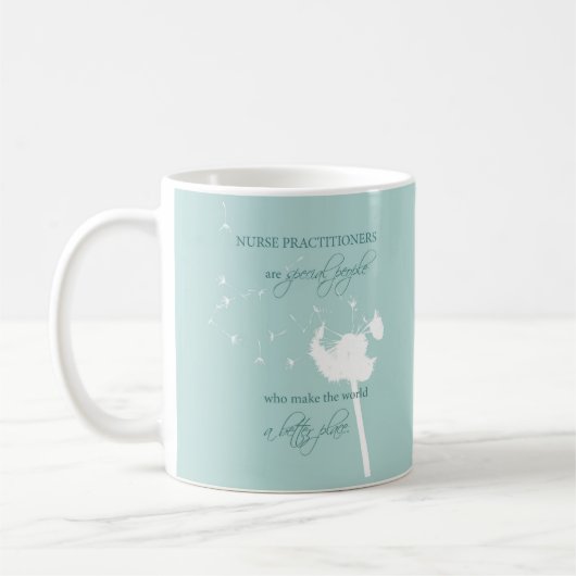 Nurse Practitioner Dandelion Kaffeetasse (Links)