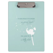 Nurse Practitioner Dandelion Klemmbrett (Vorderseite)