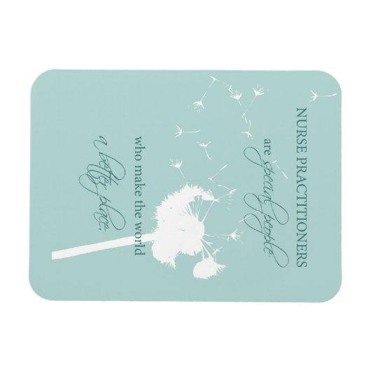 Nurse Practitioner Dandelion Magnet (Horizontal)