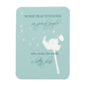 Nurse Practitioner Dandelion Magnet (Vertikal)