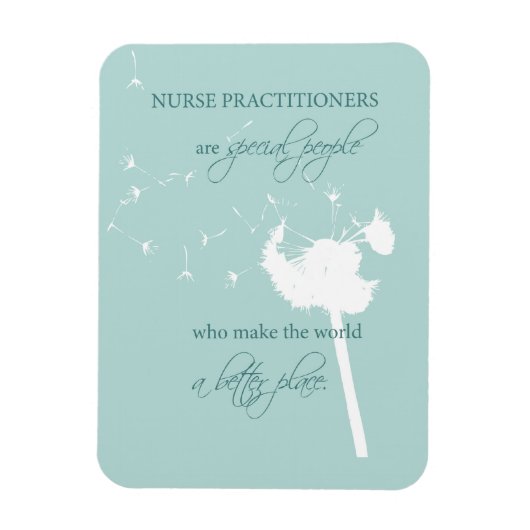 Nurse Practitioner Dandelion Magnet (Vertikal)