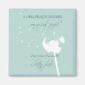 Nurse Practitioner Dandelion Magnet (Vorne)