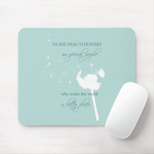 Nurse Practitioner Dandelion Mousepad (Mit Mouse)