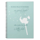 Nurse Practitioner Dandelion Notizblock (Vorderseite)