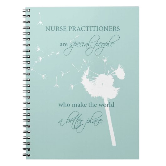 Nurse Practitioner Dandelion Notizblock (Vorderseite)