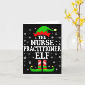 Nurse Practitioner Elf Funny Christmas Family Matc Karte (Gelbe Blume)
