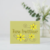 Nurse Practitioner gibt Geschenke Design Postkarte (Stehend Vorderseite)