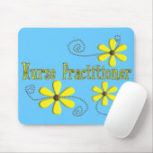 Nurse Practitioner Gifts Daisies Design Mousepad (Mit Mouse)
