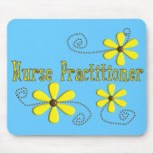 Nurse Practitioner Gifts Daisies Design Mousepad (Vorne)