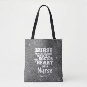 Nurse Practitioner Glitzer Funny Tasche (Vorderseite)