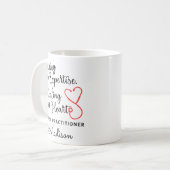 Nurse Practitioner Heart Cup, NP Appreciation, Nur Kaffeetasse (Vorderseite Links)
