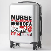 Nurse Practitioner Heart Shirt Aufkleber (Koffer)