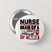 Nurse Practitioner Heart Shirt Button (Vorne & Hinten)