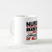 Nurse Practitioner Heart Shirt Kaffeetasse (Vorderseite Links)