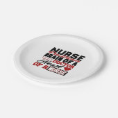 Nurse Practitioner Heart Shirt Pappteller (Schrägansicht)