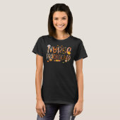 Nurse Practitioner Leopard Kariert Pilgrim Hat Dan T-Shirt (Vorne ganz)