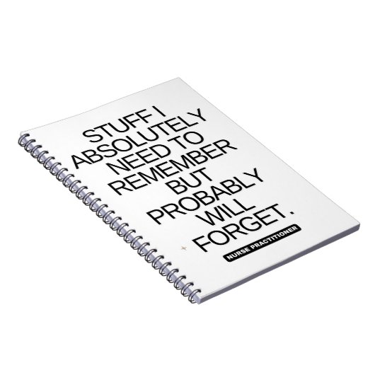 Nurse Practitioner Notizblock (Rechte Seite)