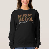 Nurse Practitioner NP Cheetah Abschluss Sweatshirt (Vorderseite)