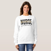 Nurse Practitioner NP Cheetah Print Abschluss Sweatshirt (Vorne ganz)