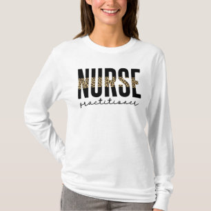 Nurse Practitioner NP Cheetah Print Abschluss T-Shirt