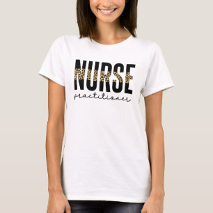 Nurse Practitioner NP Cheetah Print Abschluss T-Shirt