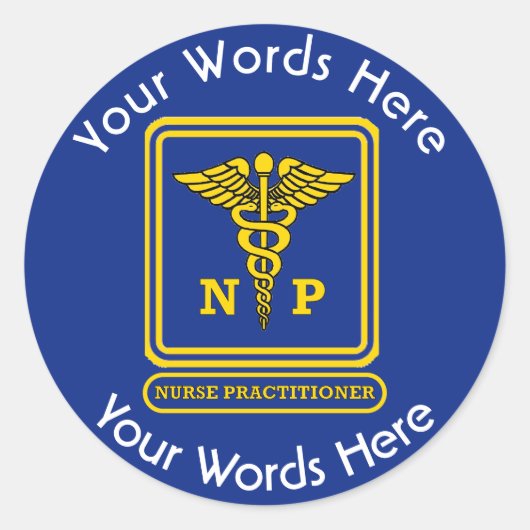 Nurse Practitioner NP Custom Sticker (Vorderseite)
