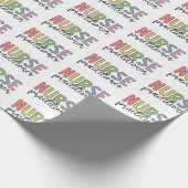 Nurse Practitioner NP Nurse Abschluss Geschenkpapier (Ecke)